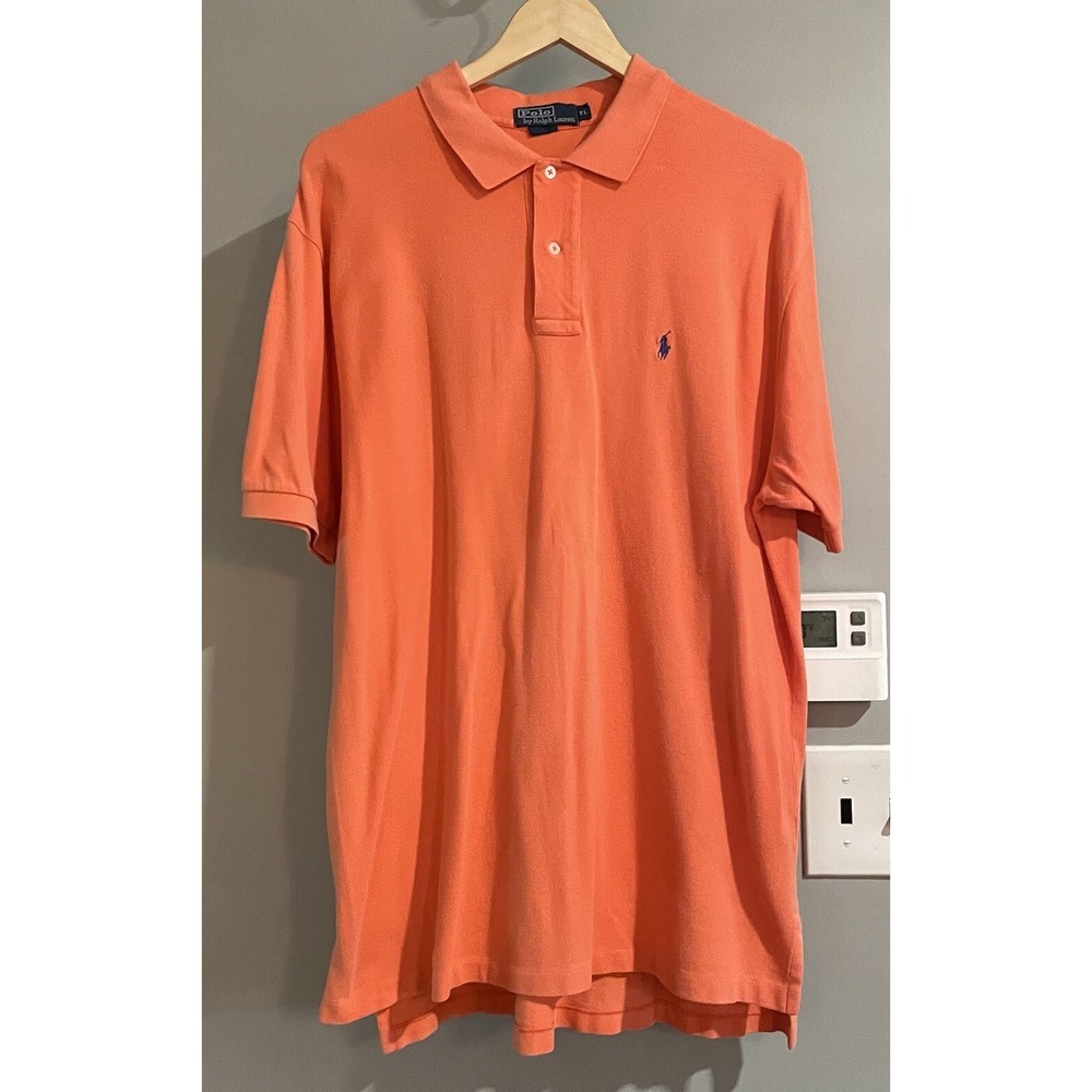 Polo Ralph Lauren Shirt Polo Cotton Short Sleeve Pullover Vintage Y2K 90s XL
